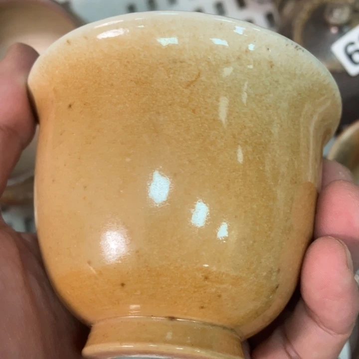 柴烧茶具茶杯大放漏
