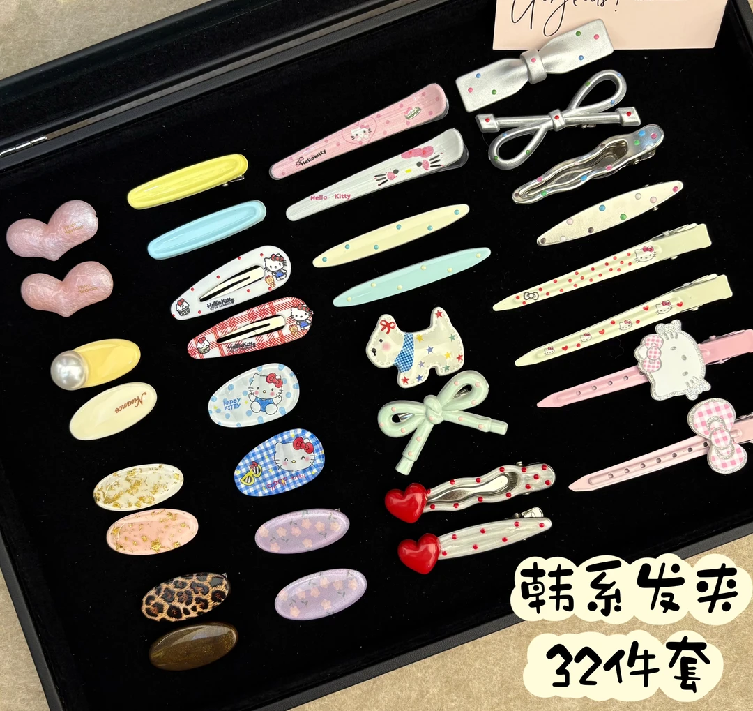 【32个】高级韩系鸭嘴夹刘海夹可爱时尚简约发夹侧边夹碎发夹