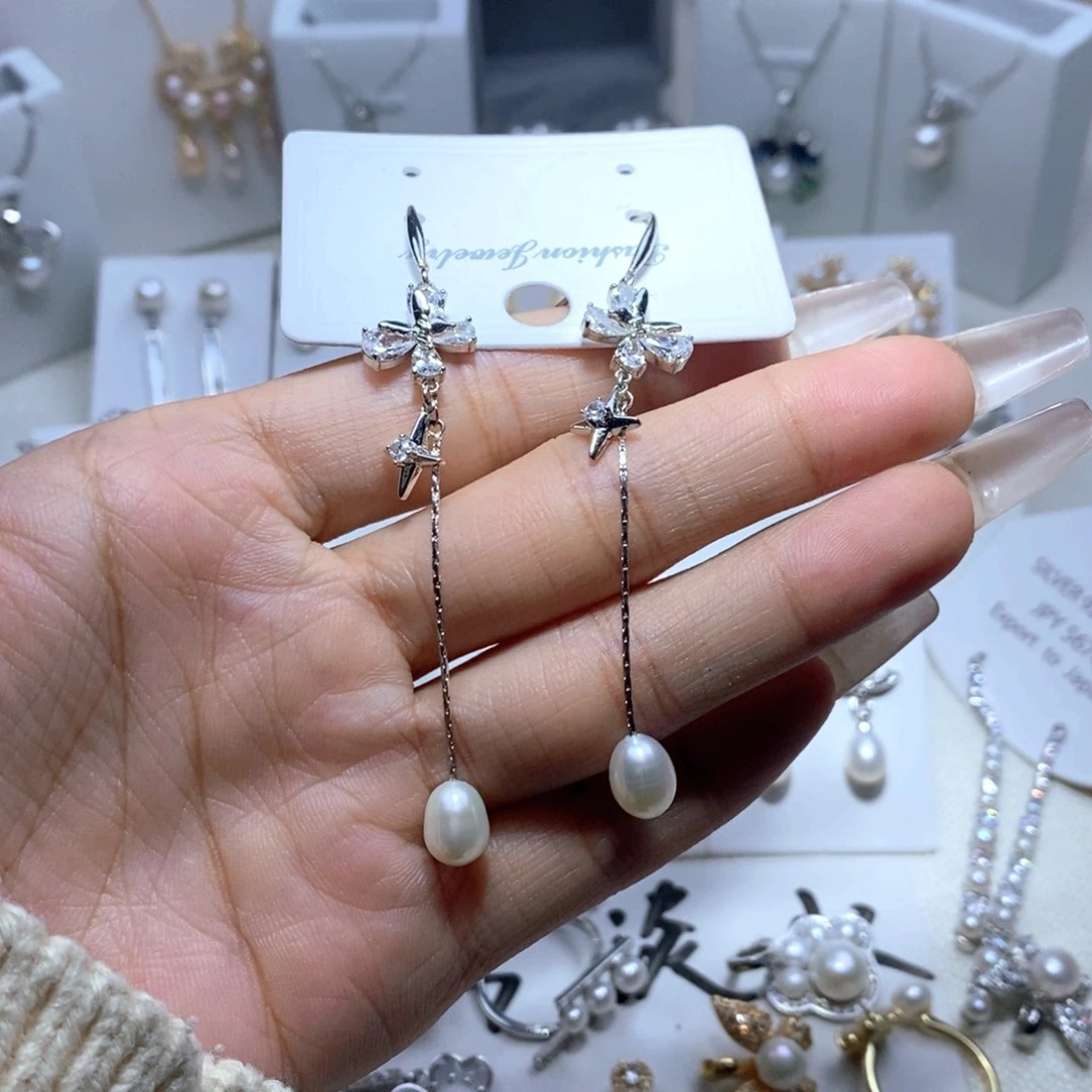 耳饰未镶嵌淡水珍珠