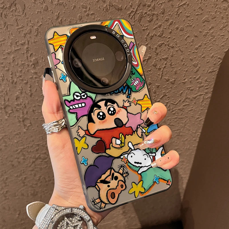 蜡笔小新适用华为mate80pro手机壳mate70air小众mate60卡通高级感