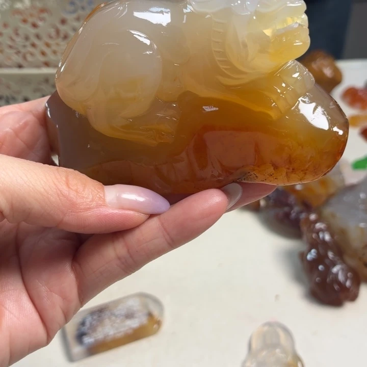 玛瑙/玉髓未镶嵌吊坠(不含链)