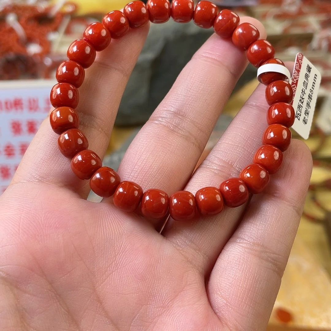 南红玛瑙未镶嵌手链8mm