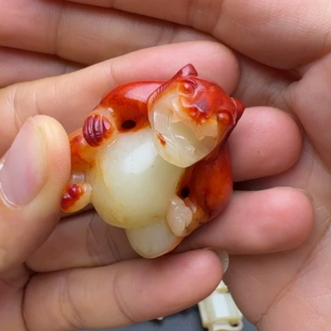 和田玉未镶嵌挂件桂*