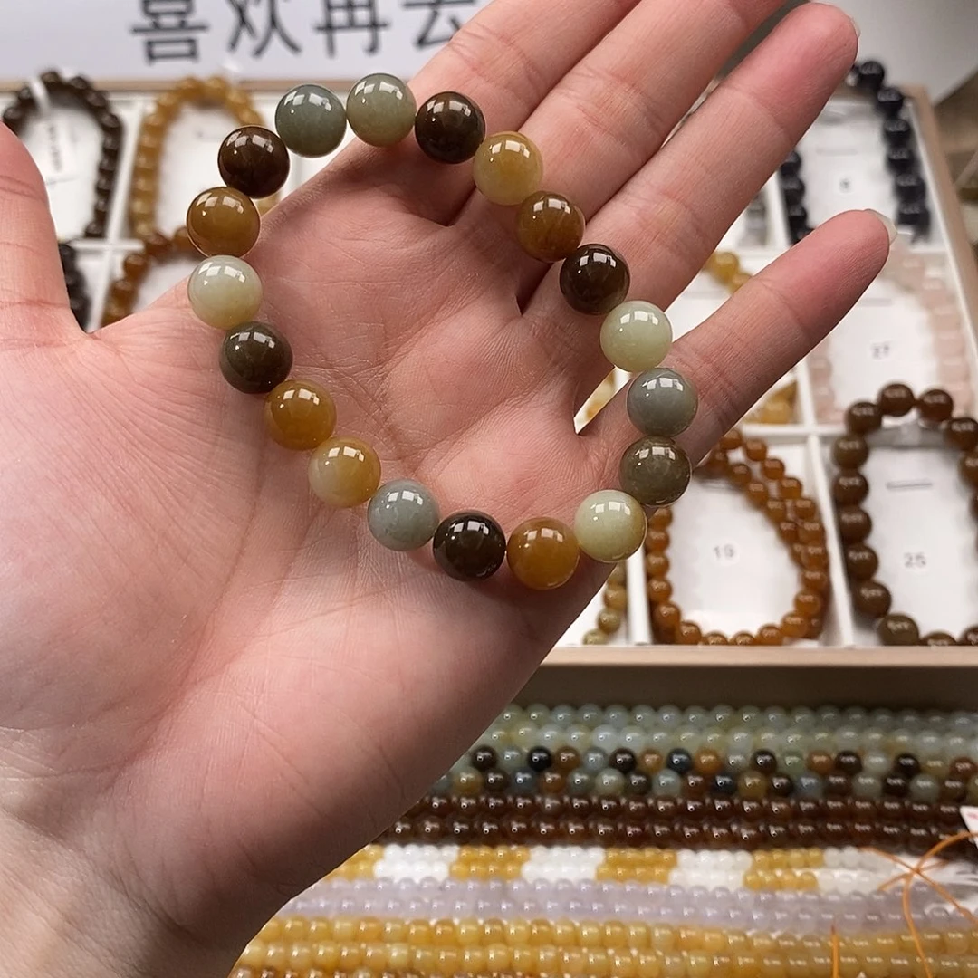 手链未镶嵌和田玉（糖玉）
