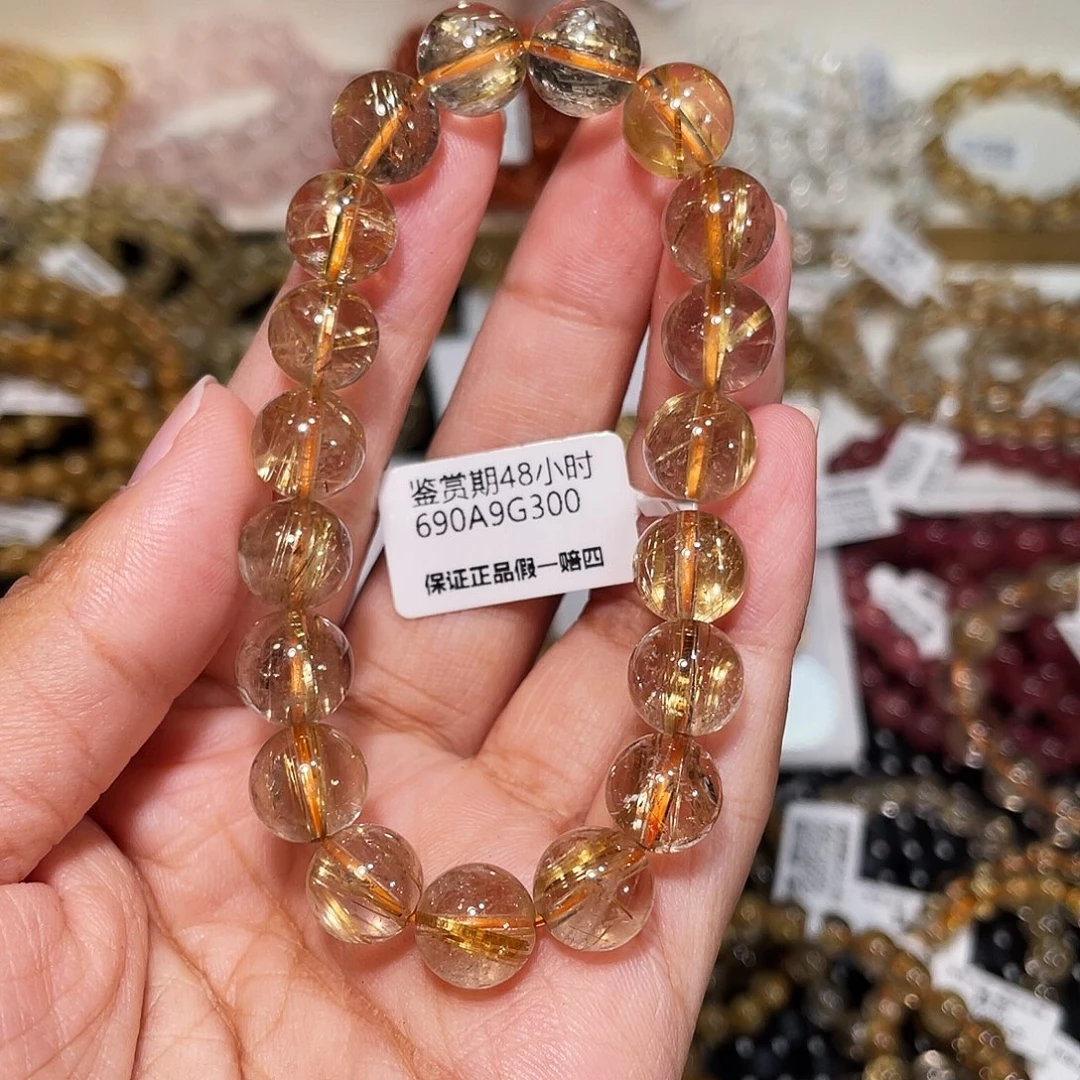 手串未镶嵌发晶烟花金发10m