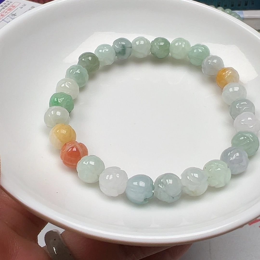 翡翠手链未镶嵌小***o货主老华