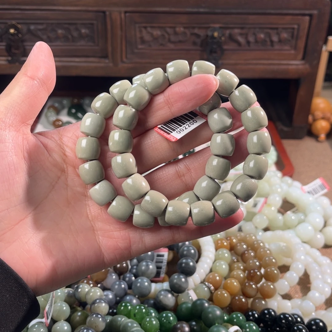 和田玉未镶嵌手链多样性拍一发一