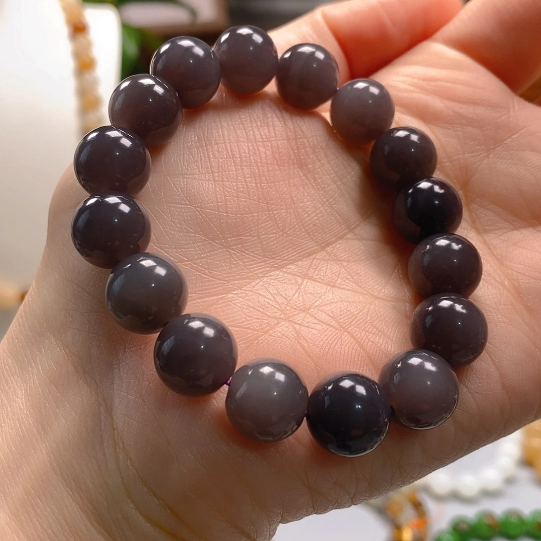 和田玉手串未镶嵌榴**圈