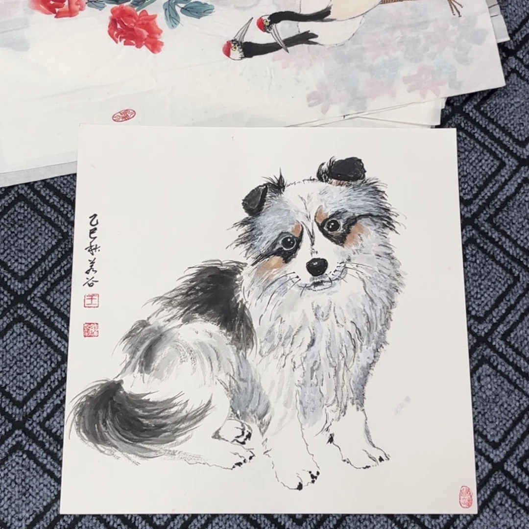 国画若谷老师三尺斗方花鸟琪