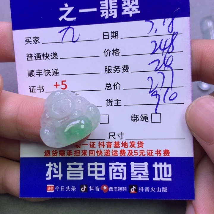 翡翠未镶嵌颈饰ʚ***ɞ