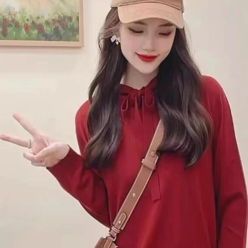 哥弟阿玛施正品早秋新款时尚连帽卫衣羊毛针织衫女薄毛衣1399450