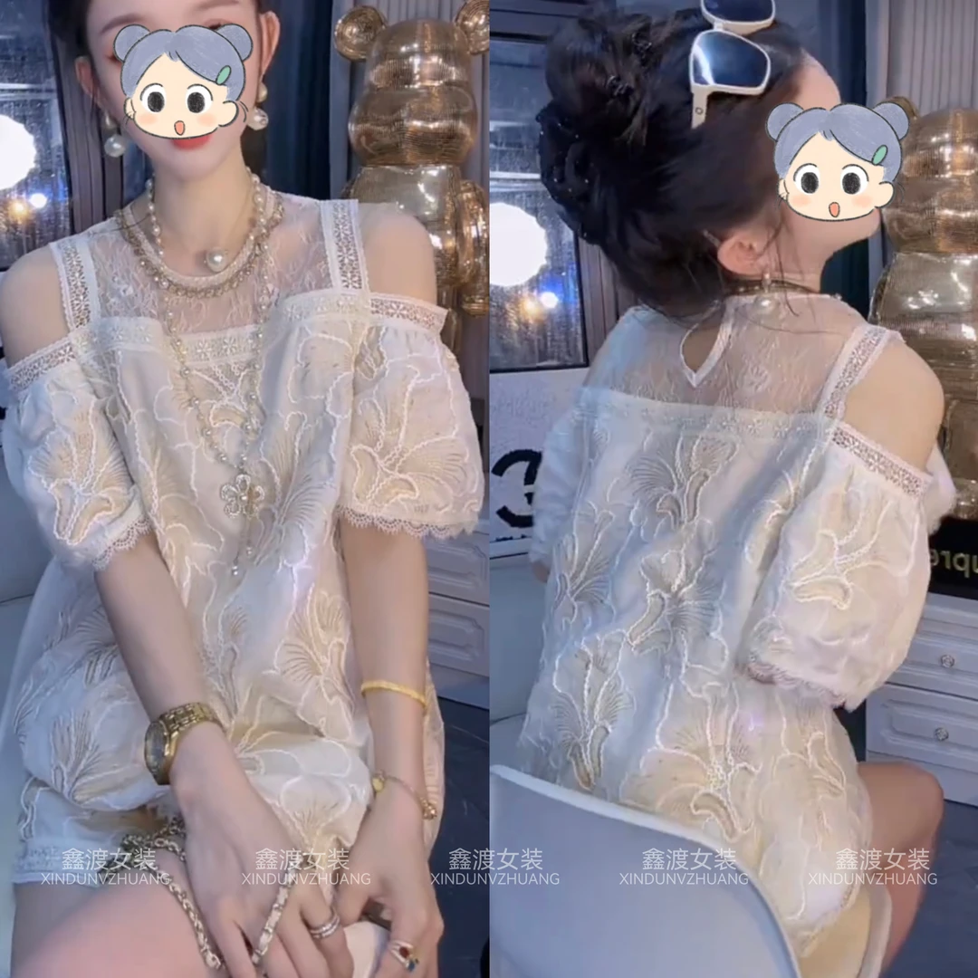 2025夏季新款时尚显瘦气质女士网红洋气两件套百搭款D21101