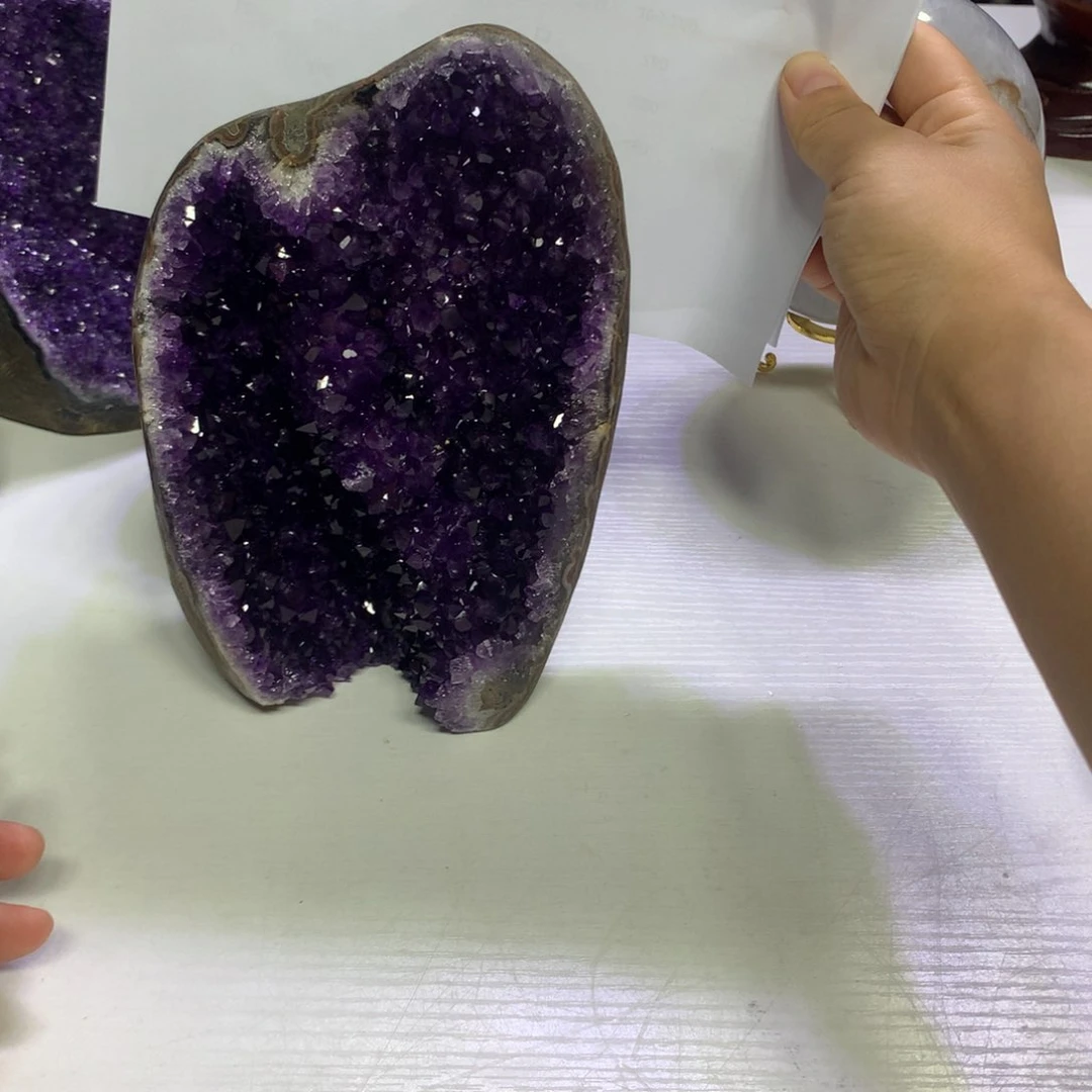 紫晶摆件未镶嵌水晶