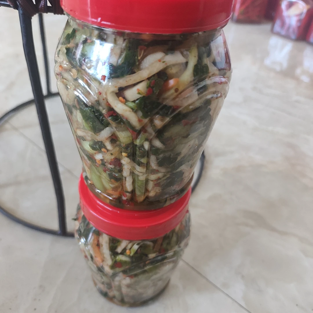 大理洱源北门传统水淹菜抽真空瓶装带汁水发货炒肉老奶洋芋现做鲜