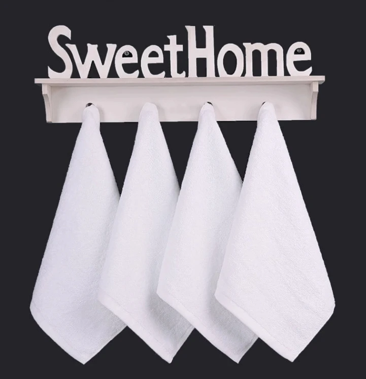 酒店款家用简约全棉纯色方巾