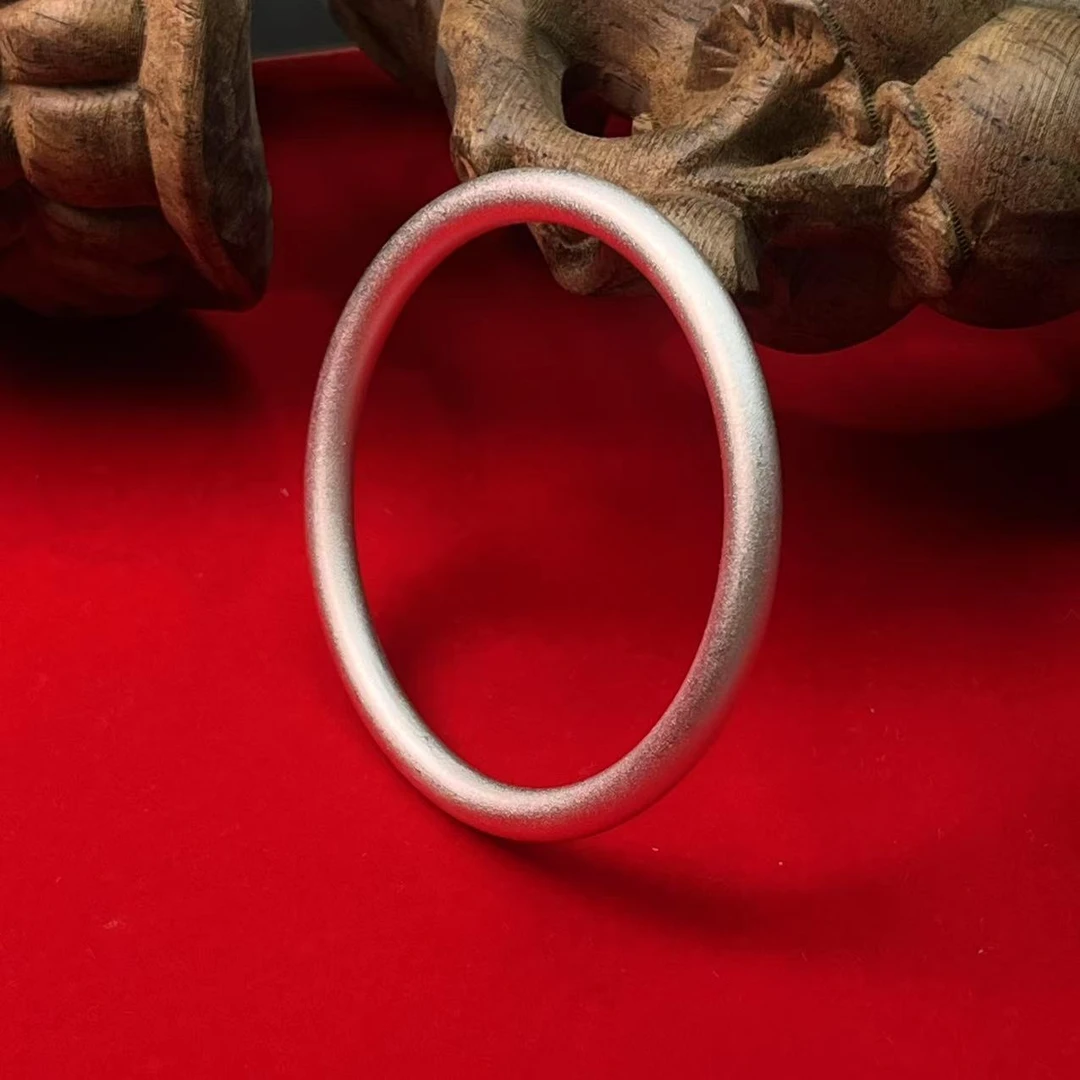 足银手镯 999足银 古法素圈手镯  fm/1457