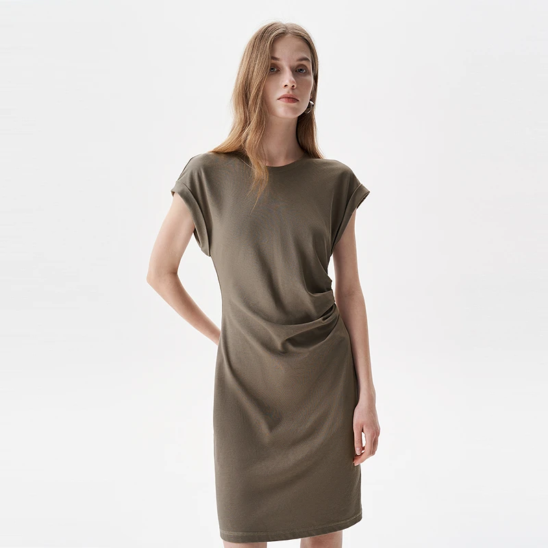 IRO Night 无袖连衣裙褶皱卫衣裙小飞袖淡人法式轻奢25春夏新款