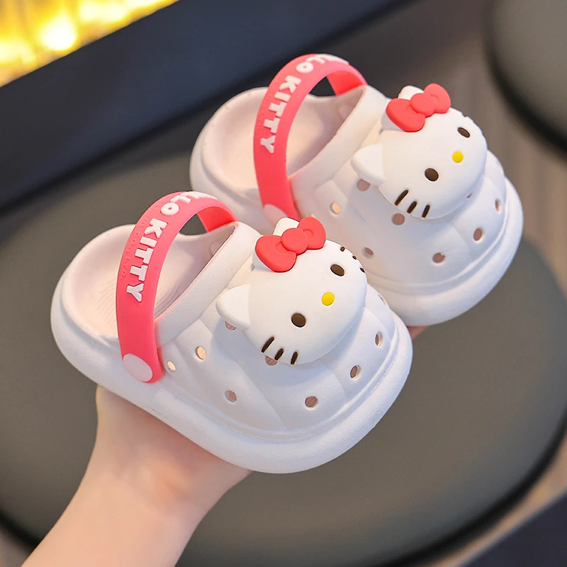 三丽鸥儿童拖鞋夏季女童1-3岁防滑幼儿宝宝凉鞋小孩沙滩洞洞鞋