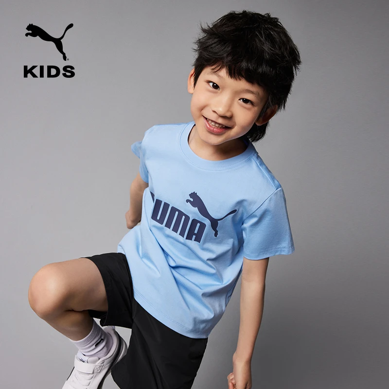 【PUMA】彪马官方正品新款儿童女童夏季休闲圆领印花短袖T恤简约