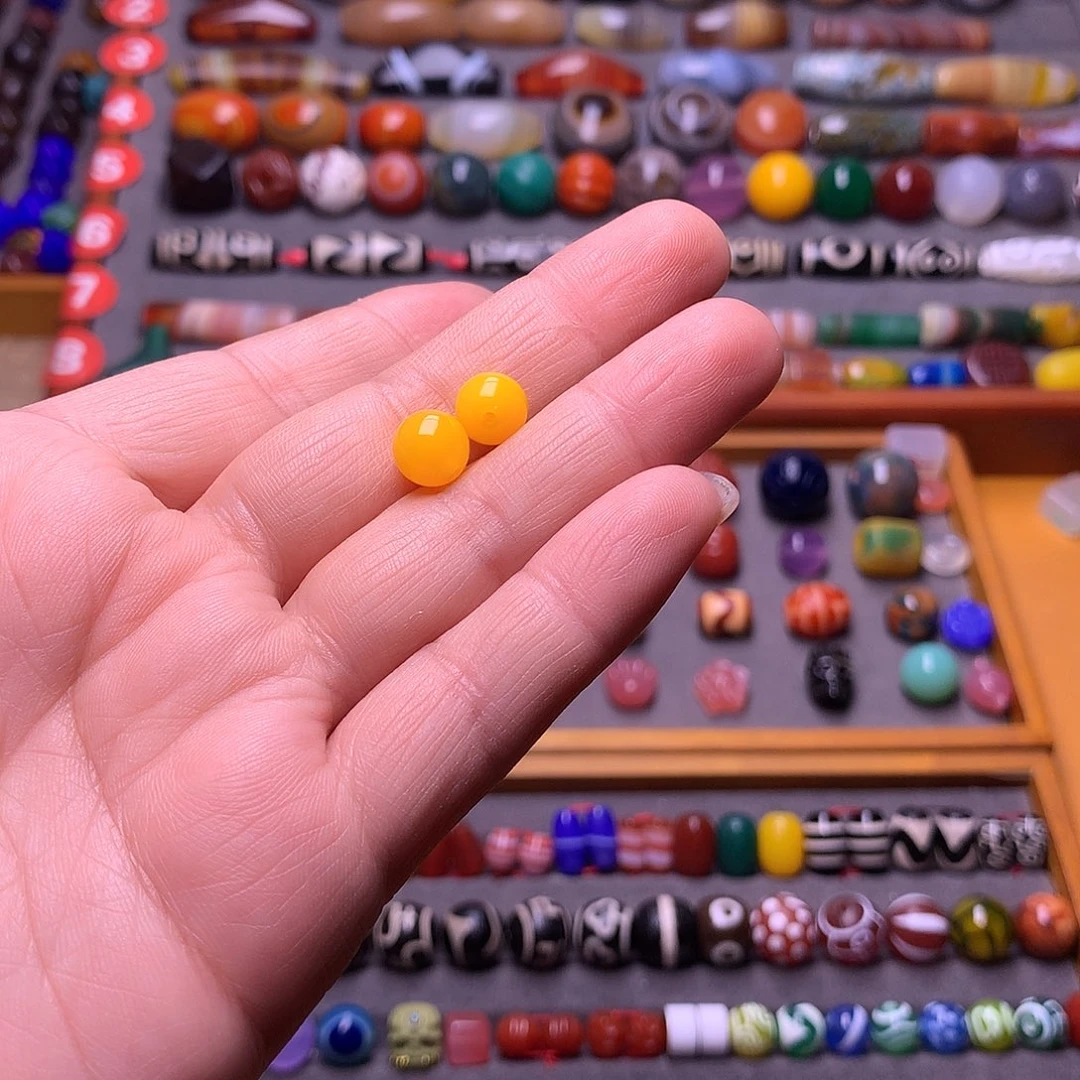 菓***凍玛瑙/玉髓未镶嵌颈饰