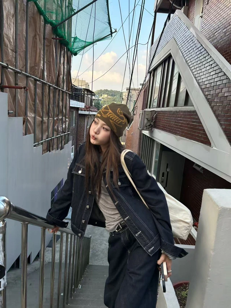 DYANGJUN【假日单宁】秋季新款复古牛仔外套