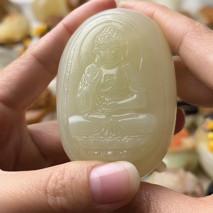 石材古青石不退换阿弥陀佛