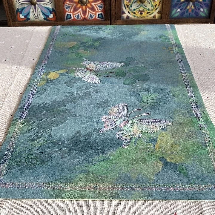 瓷片口径茶席25x48