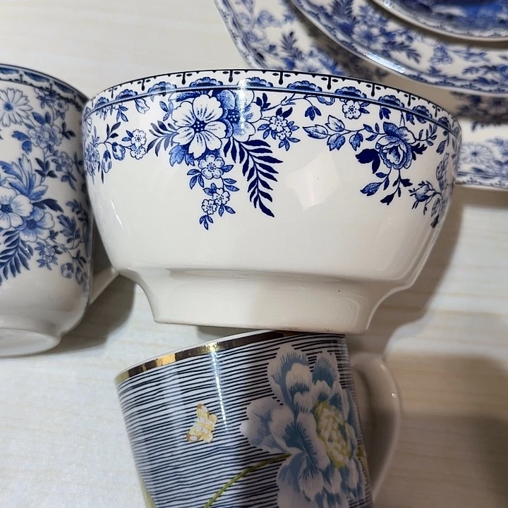 重瑕青花5.5米饭碗