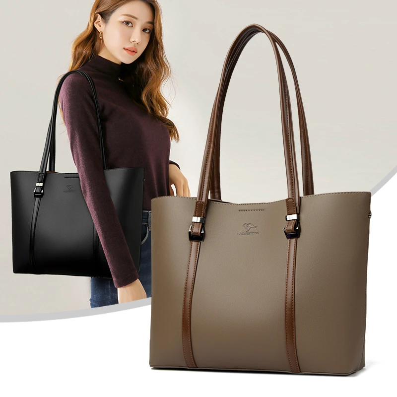 包包女款托特包女士大包真皮百搭单肩包软皮大容量休闲手提腋下包