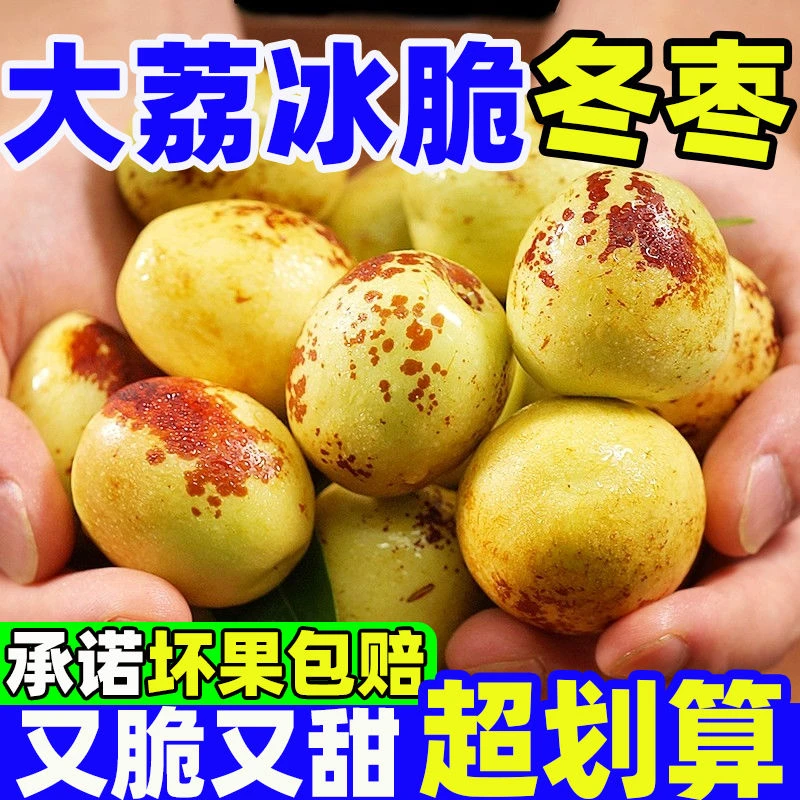 陕西大荔冬枣现摘新鲜脆甜冰糖冬枣当季水果口感脆嫩多汁