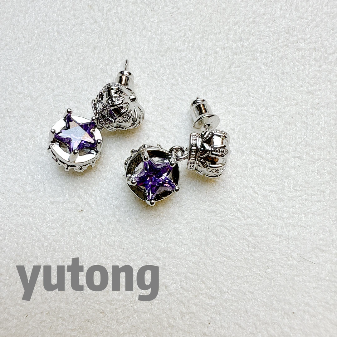 铜合金锆石耳饰 【雨桐轻奢饰品】设计款耳环YT02726