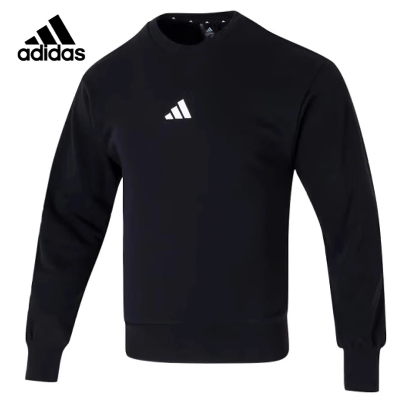 adidas/阿迪达斯卫衣男装2025春季新款针织圆领休闲上衣套头衫