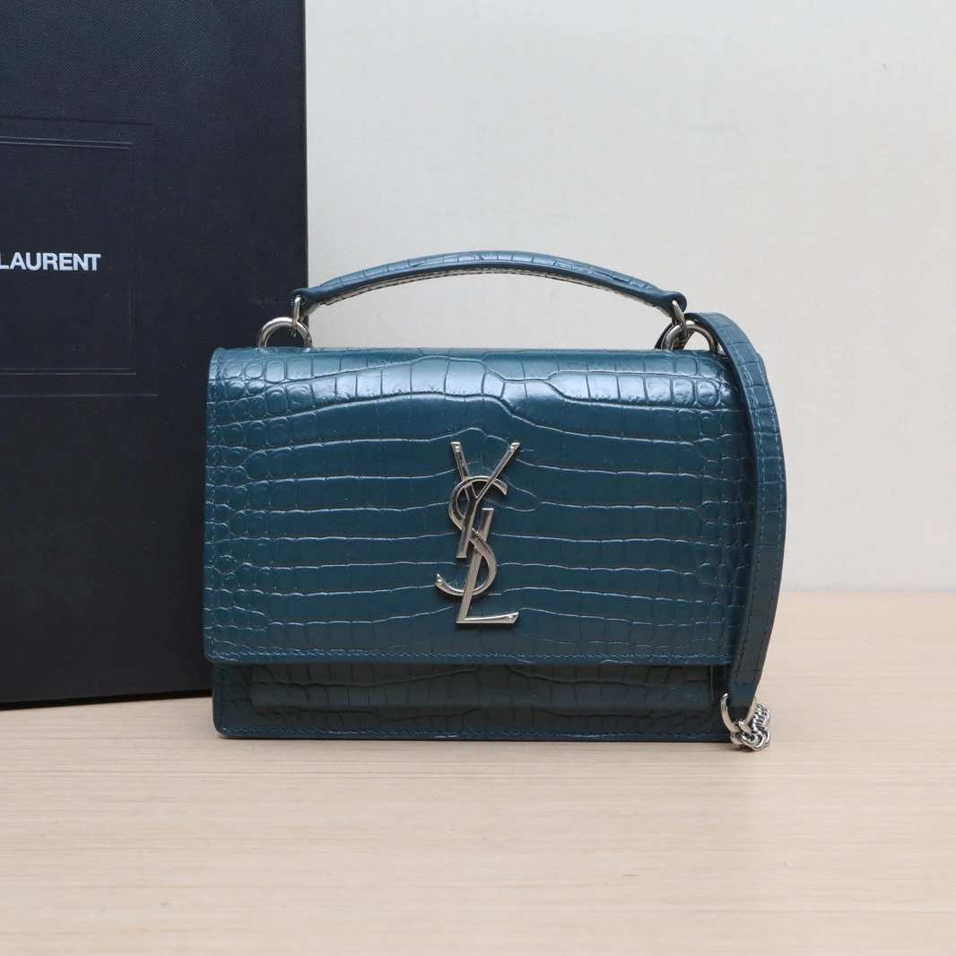 95新 YSL/圣罗兰 【娇】日落包配手柄 19 皮革C 907334