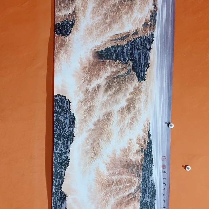 国画黄春香龙啸尺寸180/68