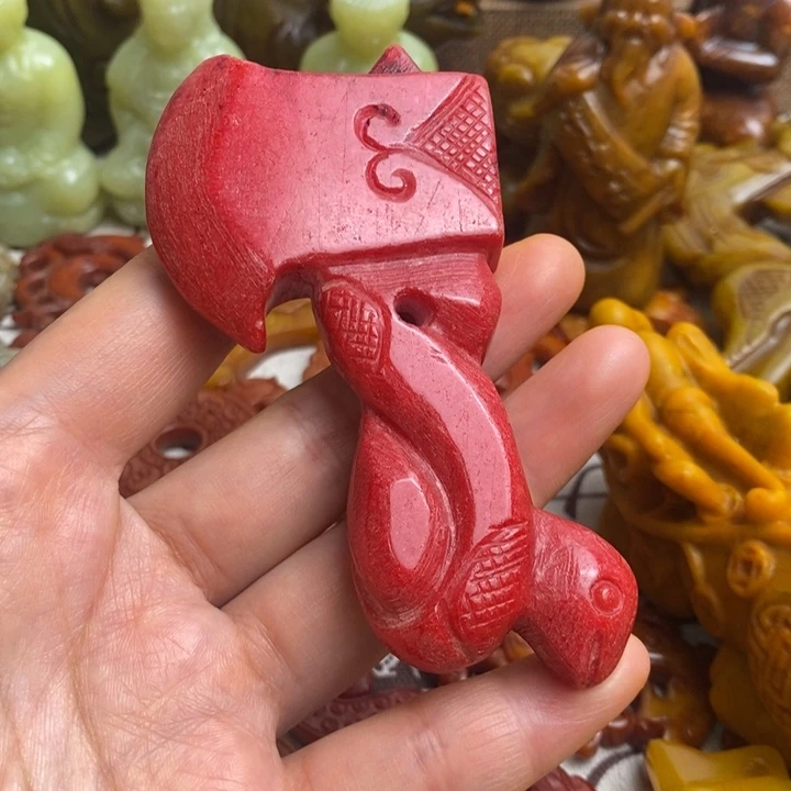 未镶嵌蛇纹石玉颈饰16