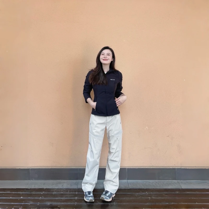 【QICIFIER】软壳加绒裤 象牙白 冬季加绒防风保暖户外运动裤 3778