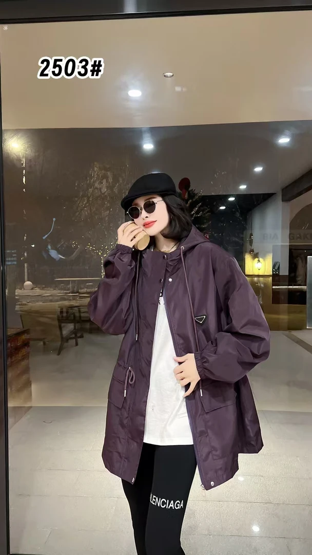 XPP  悠闲午后/270斤美式工装风中长款冲锋衣外套2503