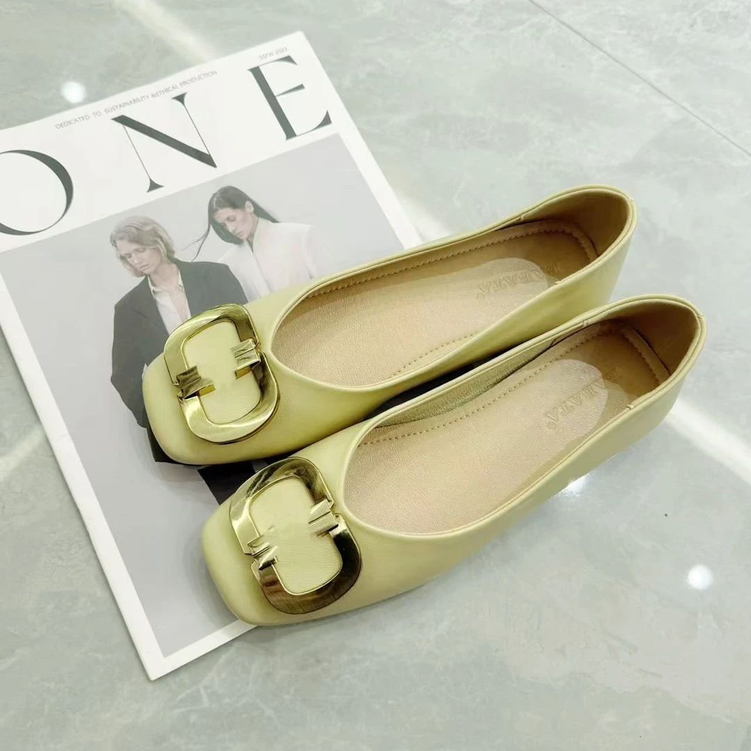Barbie Siyu 新款法式简约气质百搭百搭平底鞋B1795129