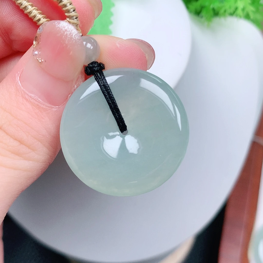 翡翠未镶嵌颈饰平安26.7-5.2