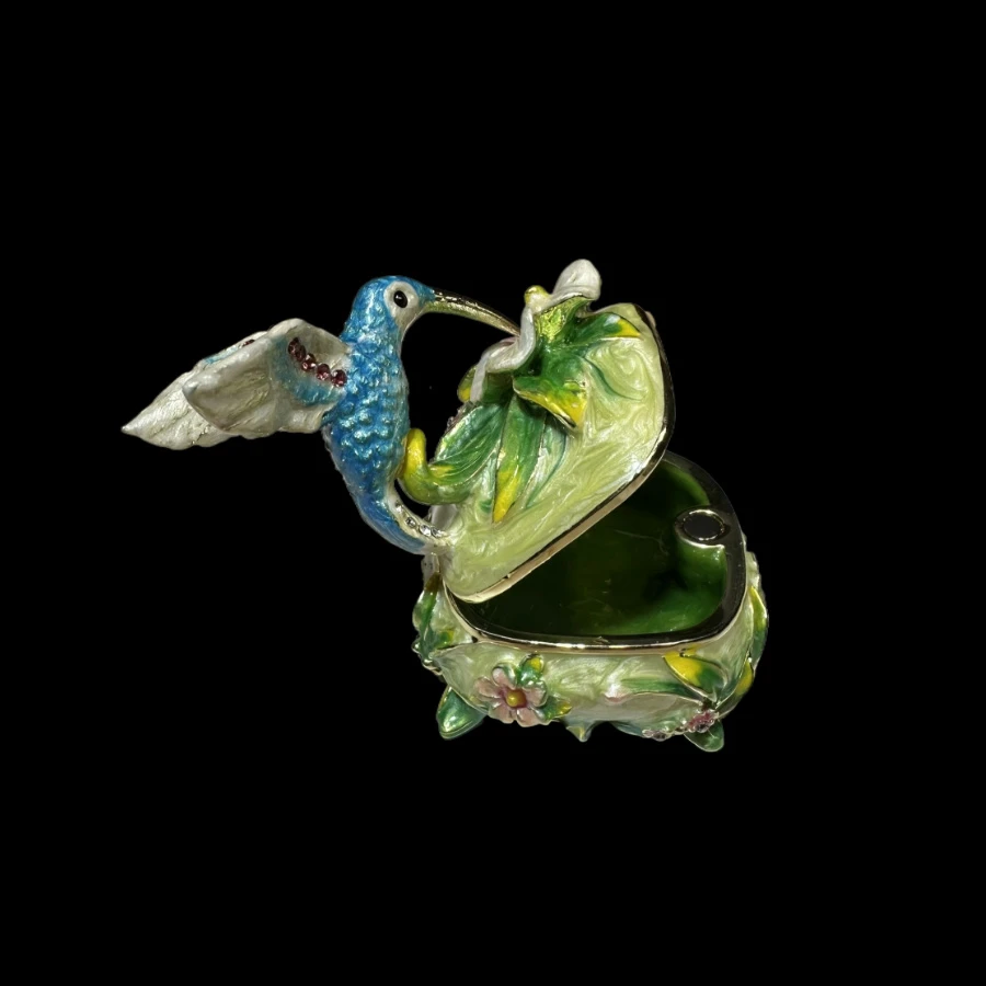 珐琅合金摆件首饰珠宝盒时尚中古精美