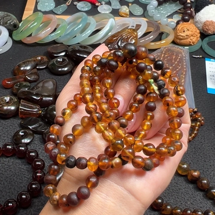 琥珀未镶嵌颈饰天然琥珀