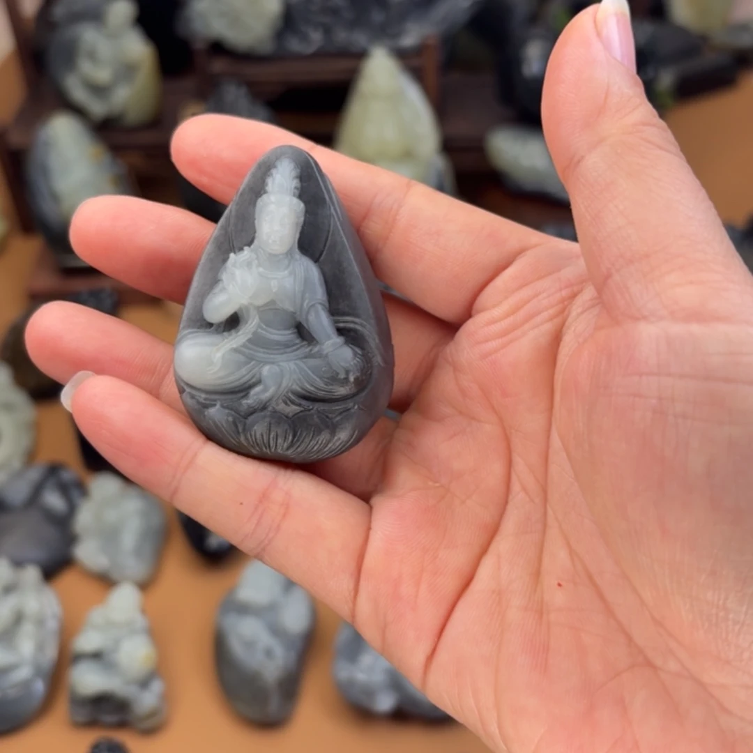 嘟***嘟和田玉未镶嵌颈饰