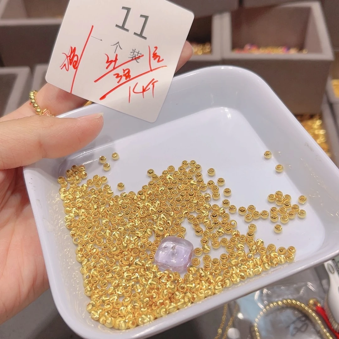 紫晶珠宝半成品银S925镀金镶嵌11