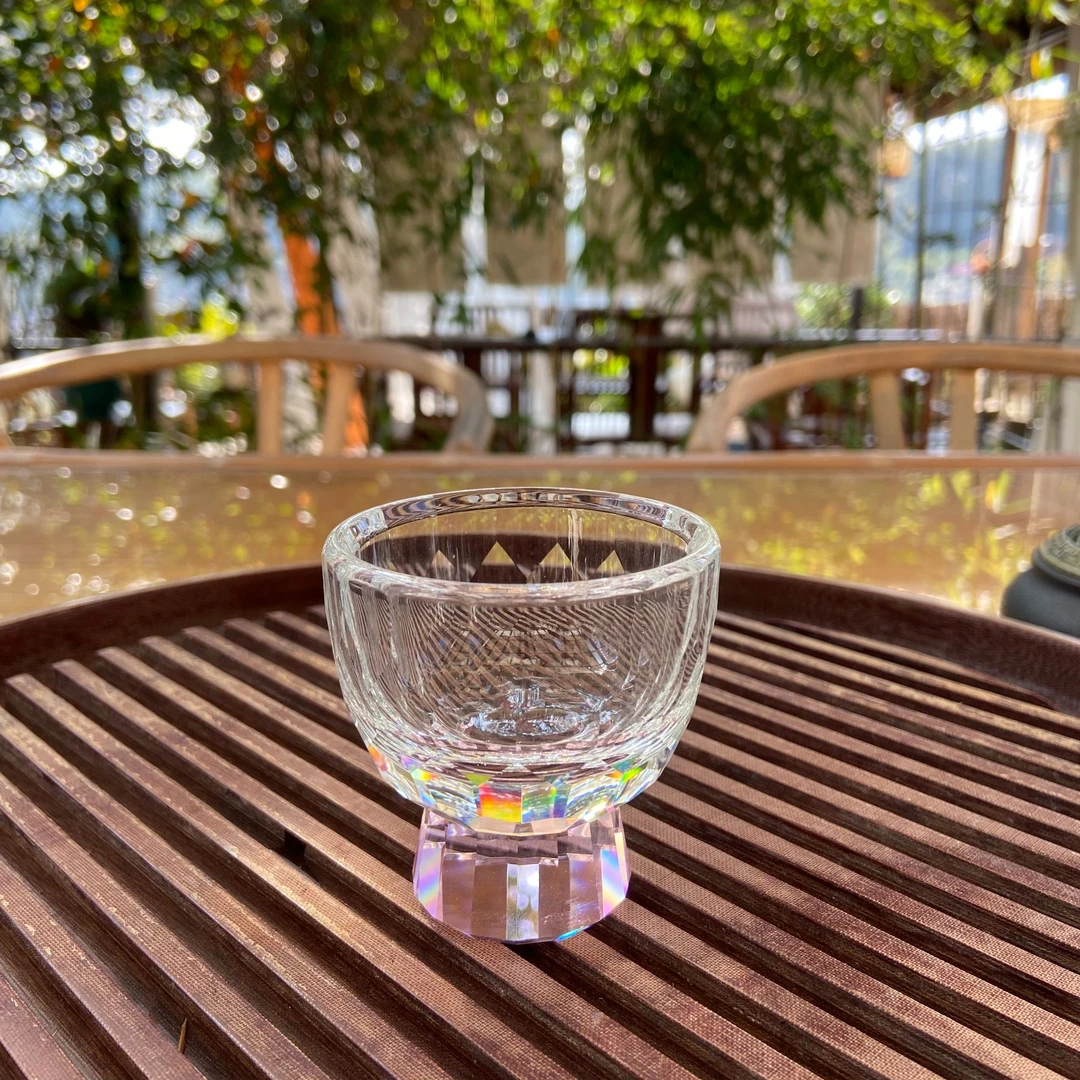 【闪购产品】T79粉底创意水晶高足杯茶杯