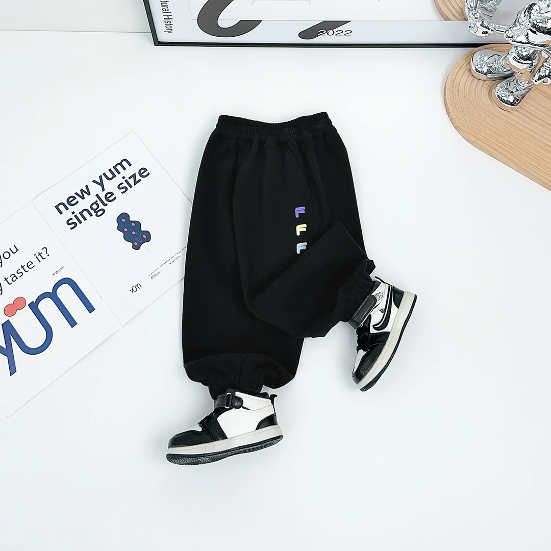 儿童裤子春夏款男童小脚运动裤2025新款潮 BDC25759 悠悠童话童装