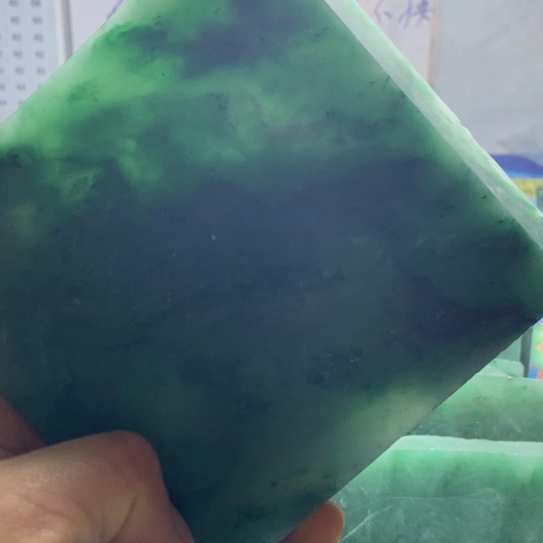 不***憾定制石英质玉（非洲翠）天然非州翠手镯