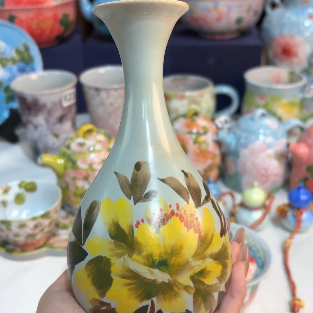 景德镇手绘高温釉下彩陶瓷茶具