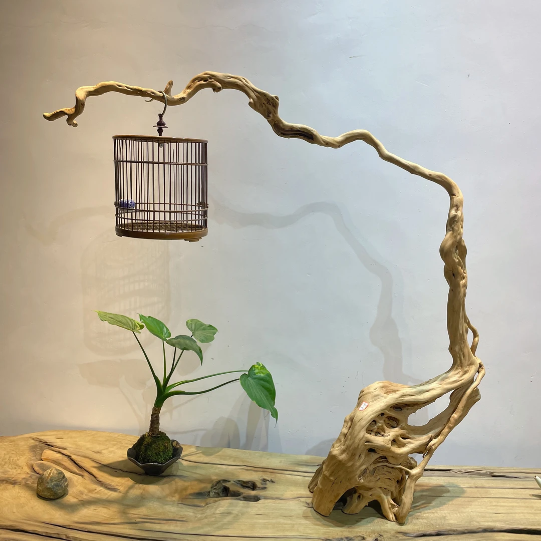 树根雕挂架客厅玄关装饰品