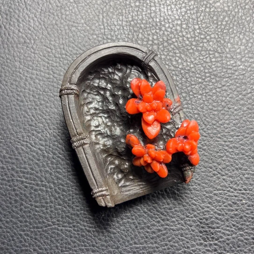 南红玛瑙未镶嵌阿东寨小摆件