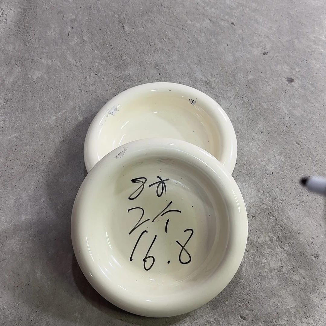 白色8寸外反盘两个装